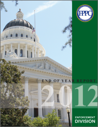 2012 FPPC Annual Report Cover Thumbnail
